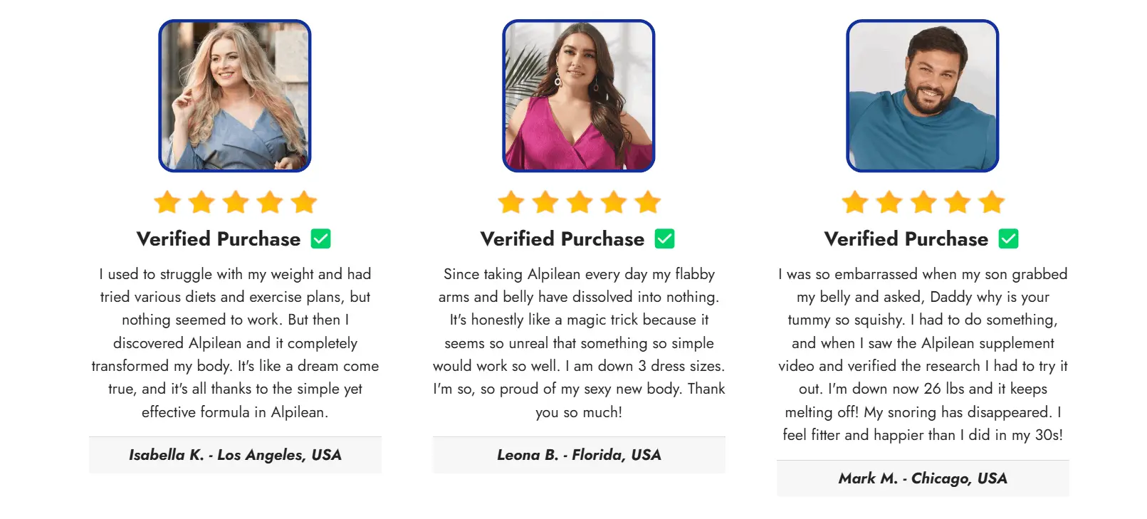 Alpilean  real customer reviews